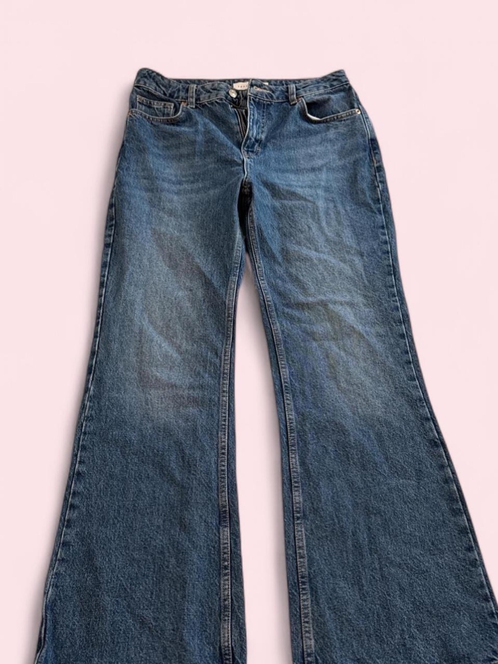 Topshop Flare Blue Denim Jeans